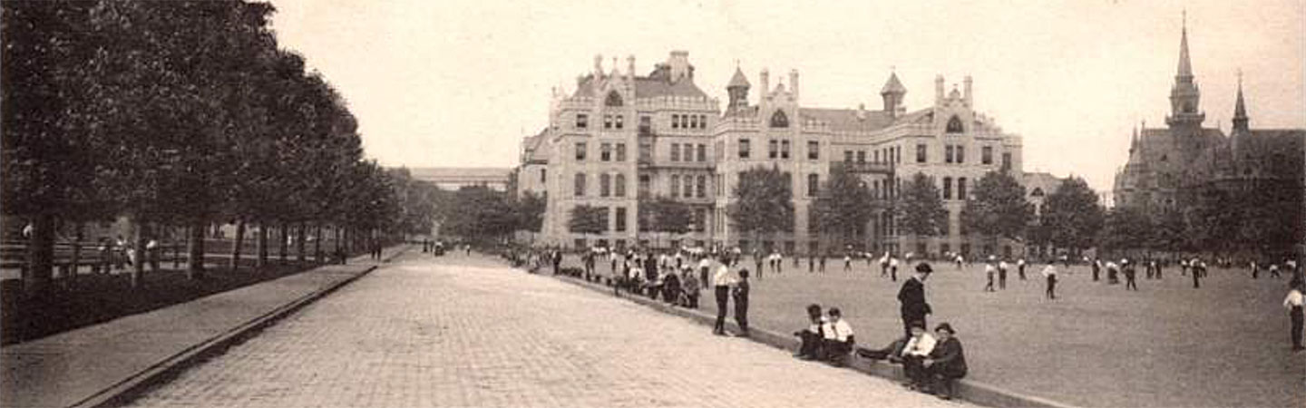 Main Road. Girard College. Girard College Grounds pre 1930